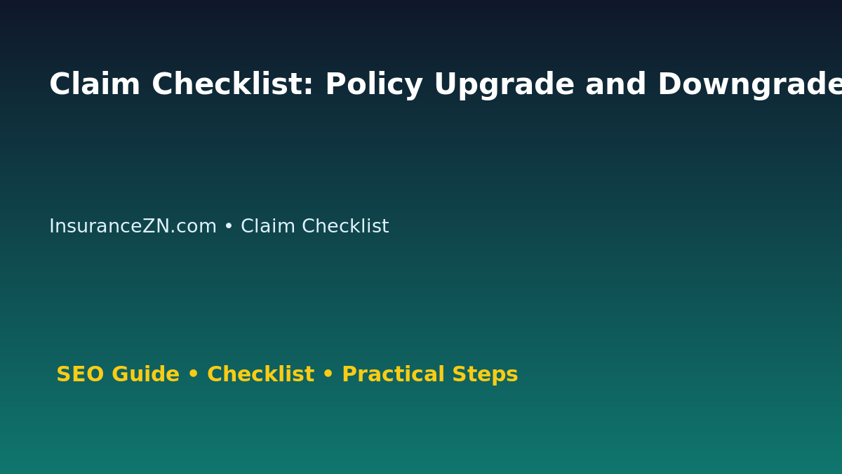 Claim Checklist: Policy Upgrade and Downgrade Decision Guide for Australian Readers 2026 featured image