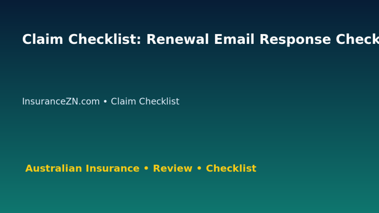 Claim Checklist: Renewal Email Response Checklist for Australian Readers 2026 featured image