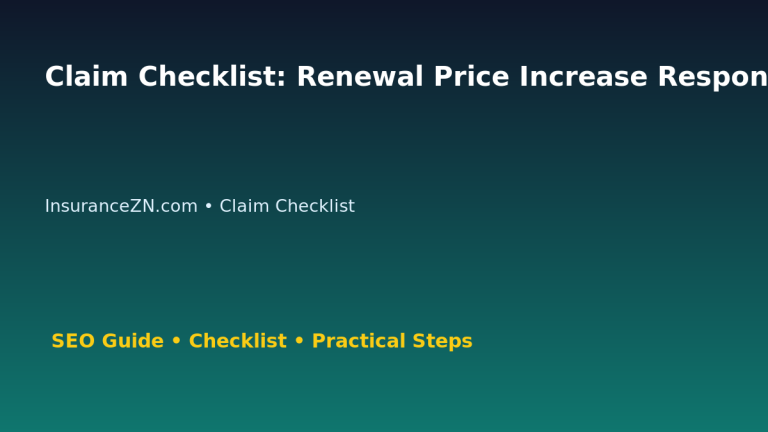 Claim Checklist: Renewal Price Increase Response Plan for Australian Readers 2026 featured image