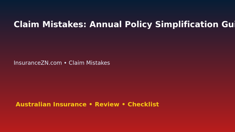 Claim Mistakes: Annual Policy Simplification Guide for Australian Readers 2026 featured image