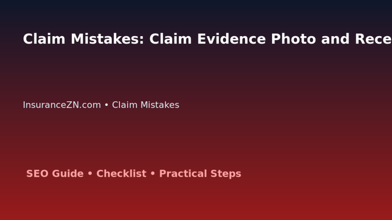 Claim Mistakes: Claim Evidence Photo and Receipt System for Australian Readers 2026 featured image