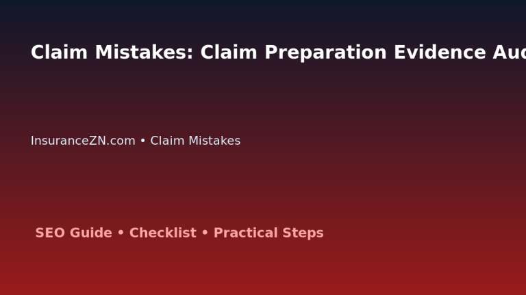Claim Mistakes: Claim Preparation Evidence Audit for Australian Readers 2026 featured image