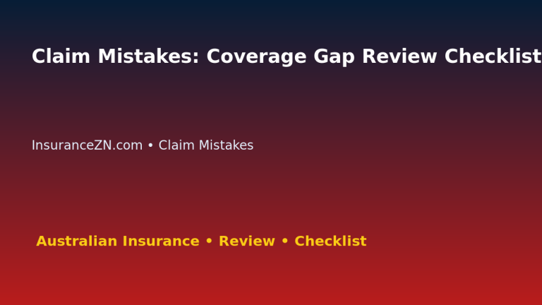 Claim Mistakes: Coverage Gap Review Checklist for Australian Readers 2026 featured image