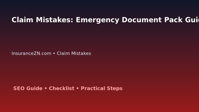 Claim Mistakes: Emergency Document Pack Guide for Australian Readers 2026 featured image