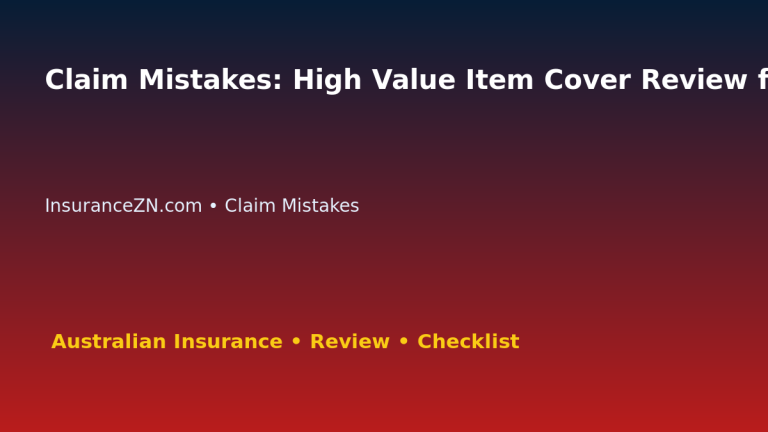 Claim Mistakes: High Value Item Cover Review for Australian Readers 2026 featured image