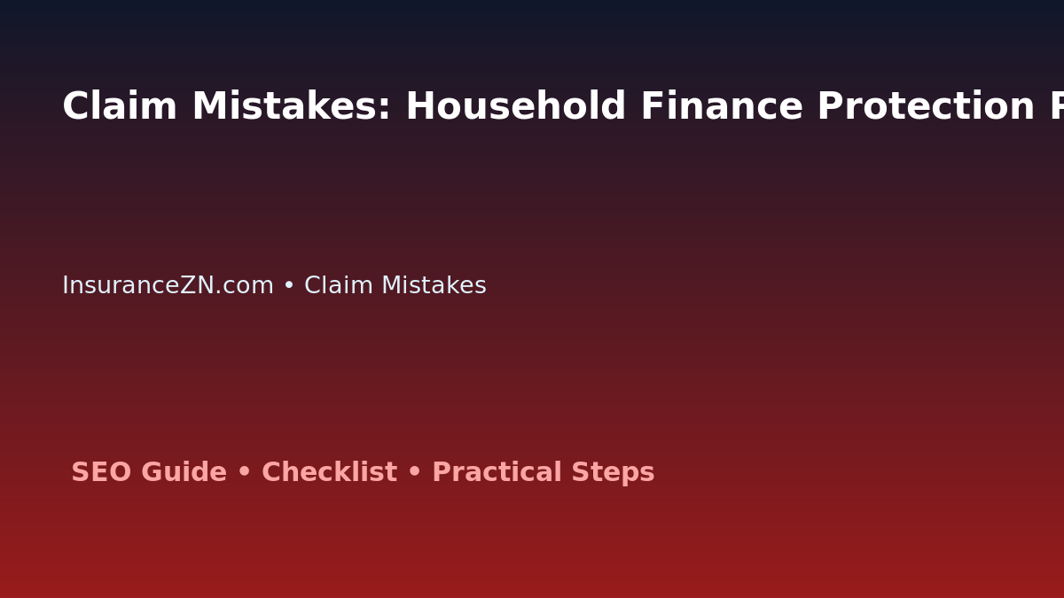 Claim Mistakes: Household Finance Protection Planner for Australian Readers 2026 featured image