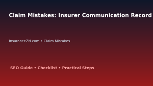 Claim Mistakes: Insurer Communication Record Template for Australian Readers 2026 featured image