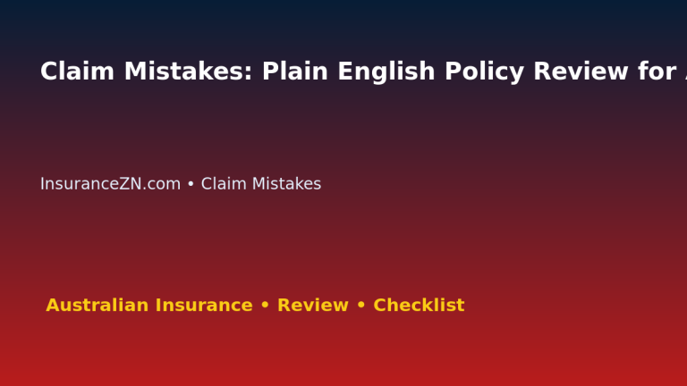 Claim Mistakes: Plain English Policy Review for Australian Readers 2026 featured image