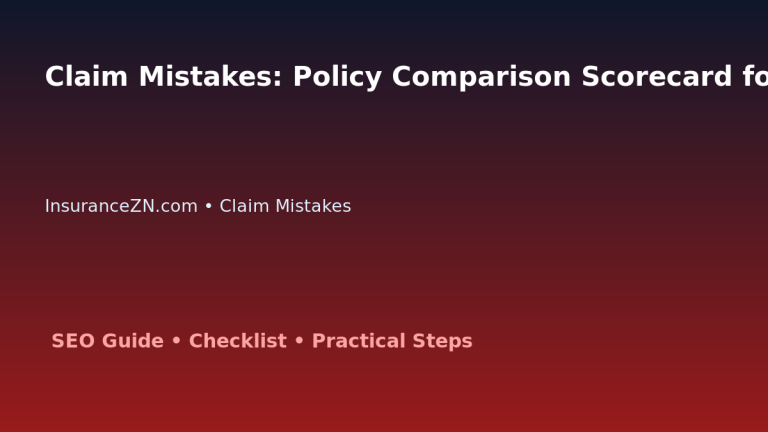 Claim Mistakes: Policy Comparison Scorecard for Australian Readers 2026 featured image