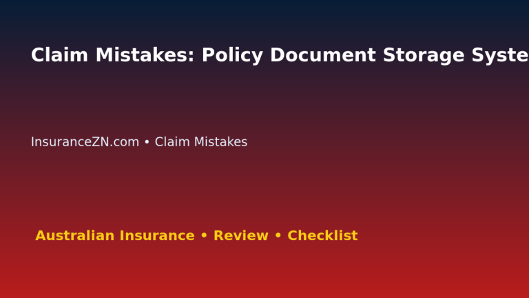 Claim Mistakes: Policy Document Storage System for Australian Readers 2026 featured image