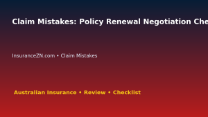 Claim Mistakes: Policy Renewal Negotiation Checklist for Australian Readers 2026 featured image
