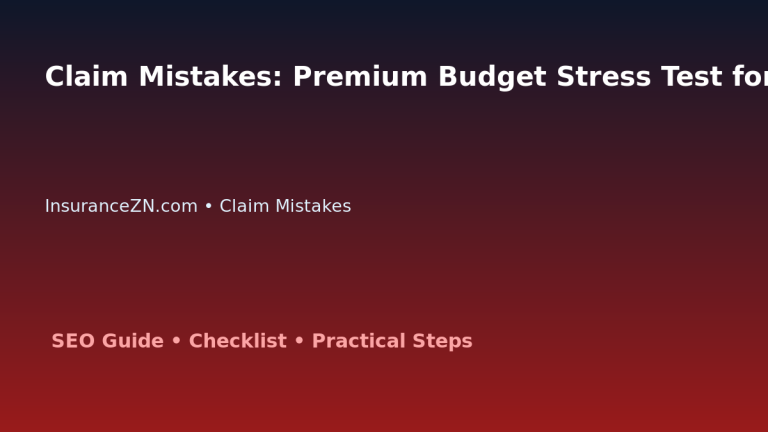 Claim Mistakes: Premium Budget Stress Test for Australian Readers 2026 featured image