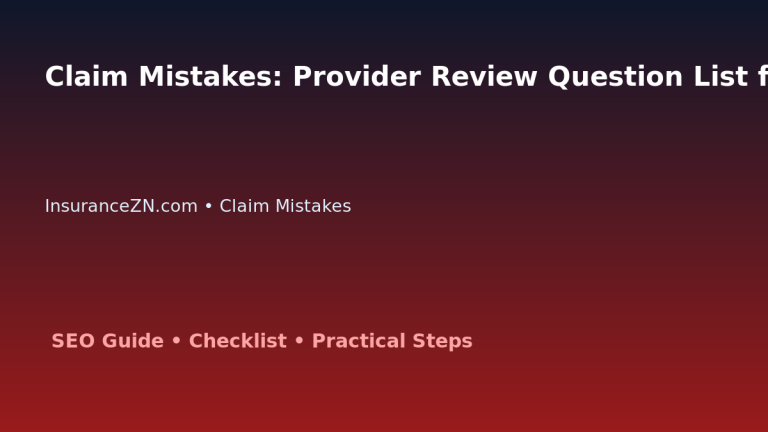 Claim Mistakes: Provider Review Question List for Australian Readers 2026 featured image