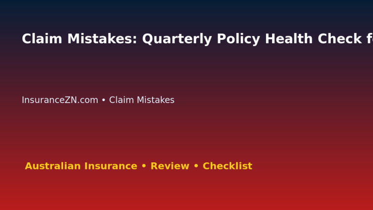Claim Mistakes: Quarterly Policy Health Check for Australian Readers 2026 featured image