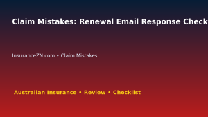 Claim Mistakes: Renewal Email Response Checklist for Australian Readers 2026 featured image