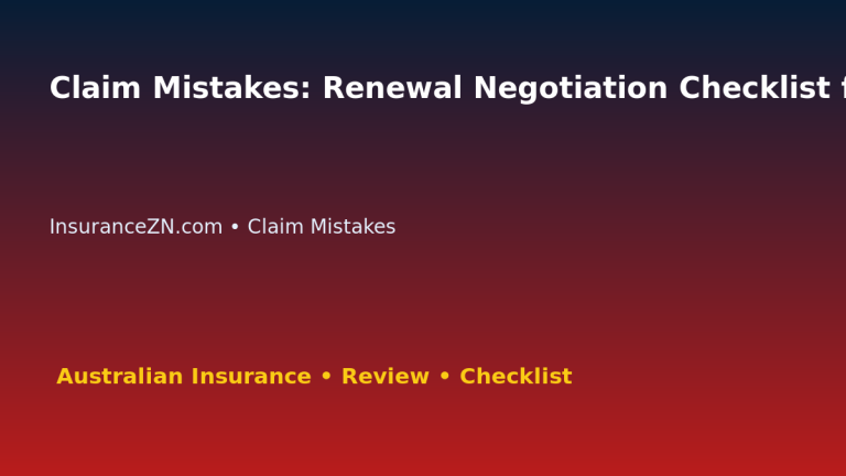 Claim Mistakes: Renewal Negotiation Checklist for Australian Readers 2026 featured image