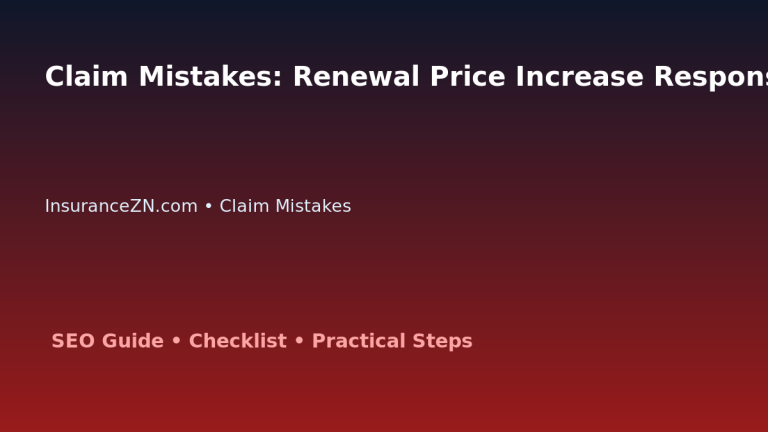 Claim Mistakes: Renewal Price Increase Response Plan for Australian Readers 2026 featured image