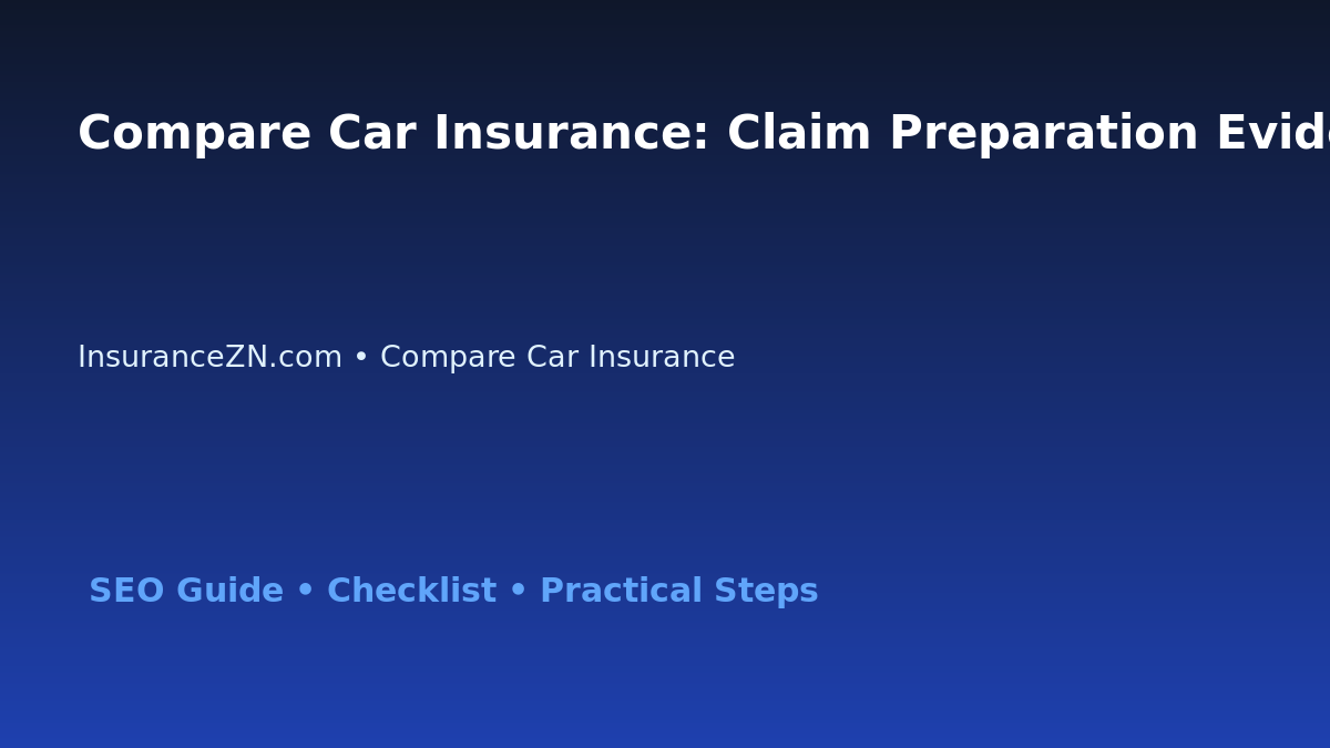 Compare Car Insurance: Claim Preparation Evidence Audit for Australian Readers 2026 featured image