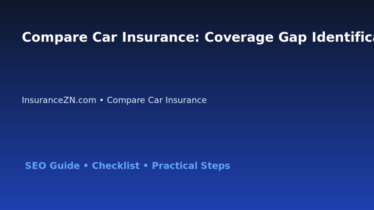Compare Car Insurance: Coverage Gap Identification Guide for Australian Readers 2026 featured image