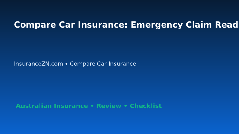 Compare Car Insurance: Emergency Claim Readiness Plan for Australian Readers 2026 featured image