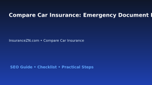 Compare Car Insurance: Emergency Document Pack Guide for Australian Readers 2026 featured image