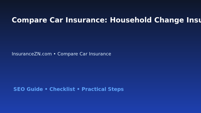 Compare Car Insurance: Household Change Insurance Review for Australian Readers 2026 featured image