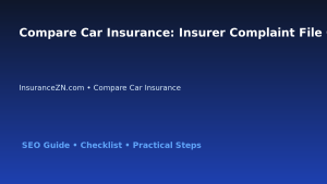 Compare Car Insurance: Insurer Complaint File Checklist for Australian Readers 2026 featured image