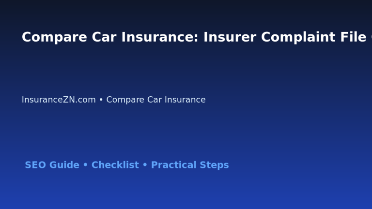 Compare Car Insurance: Insurer Complaint File Checklist for Australian Readers 2026 featured image