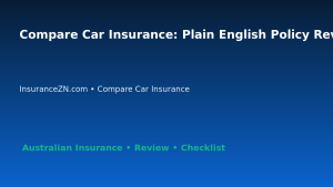 Compare Car Insurance: Plain English Policy Review for Australian Readers 2026 featured image