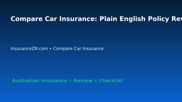 Compare Car Insurance: Plain English Policy Review for Australian Readers 2026 featured image