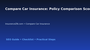 Compare Car Insurance: Policy Comparison Scorecard for Australian Readers 2026 featured image