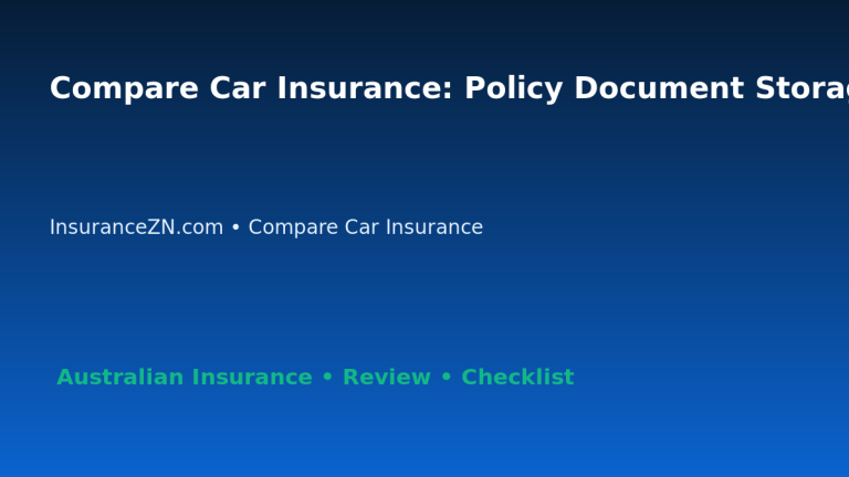Compare Car Insurance: Policy Document Storage System for Australian Readers 2026 featured image