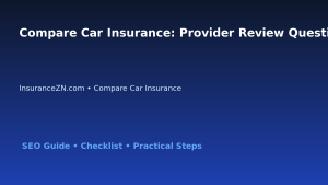 Compare Car Insurance: Provider Review Question List for Australian Readers 2026 featured image