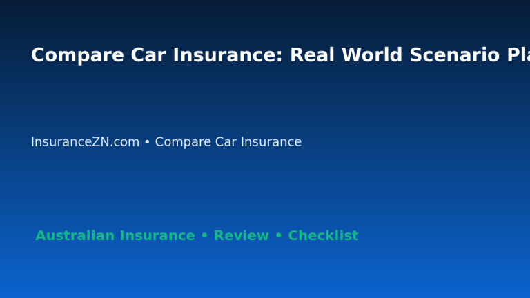 Compare Car Insurance: Real World Scenario Planning for Australian Readers 2026 featured image