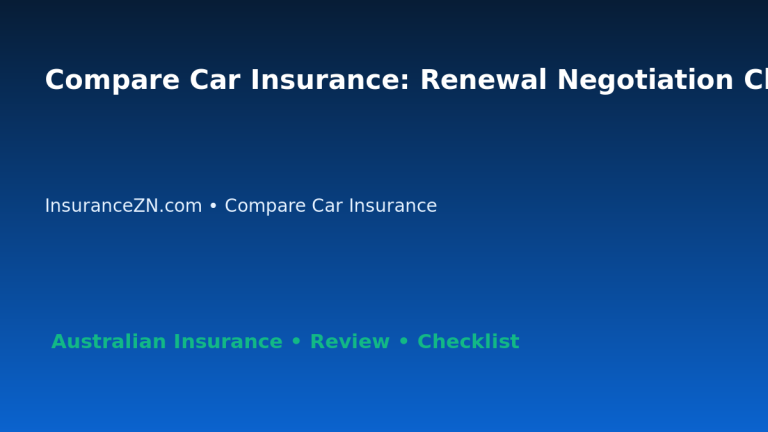 Compare Car Insurance: Renewal Negotiation Checklist for Australian Readers 2026 featured image