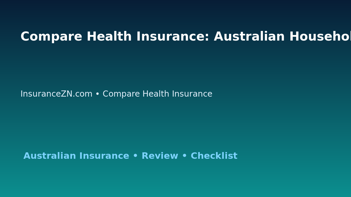 Compare Health Insurance: Australian Household Risk Planner for Australian Readers 2026 featured image