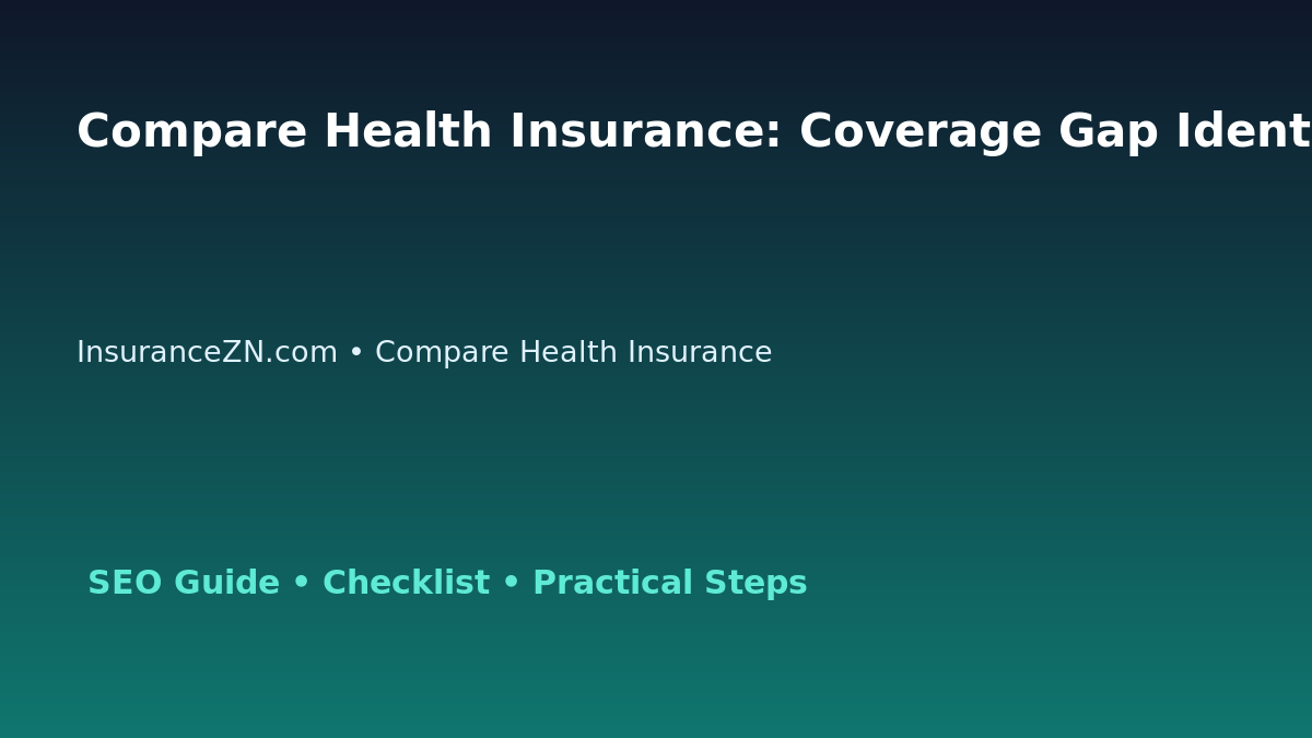Compare Health Insurance: Coverage Gap Identification Guide for Australian Readers 2026 featured image