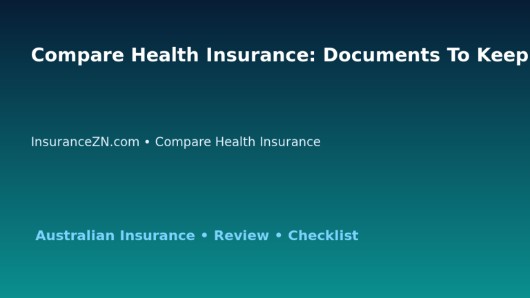Compare Health Insurance: Documents To Keep Before Claiming for Australian Readers 2026 featured image