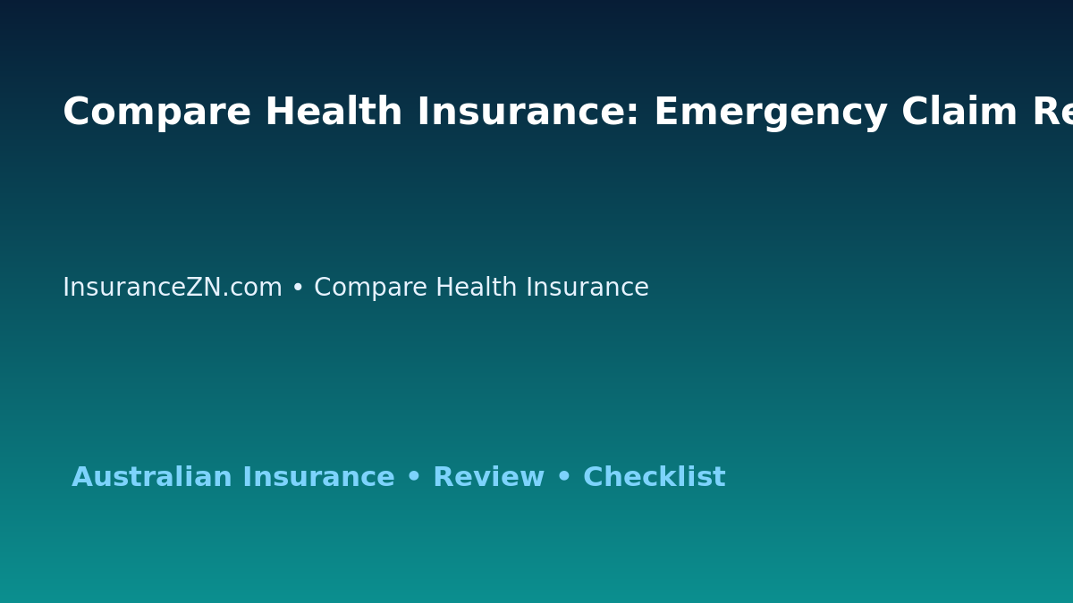 Compare Health Insurance: Emergency Claim Readiness Plan for Australian Readers 2026 featured image