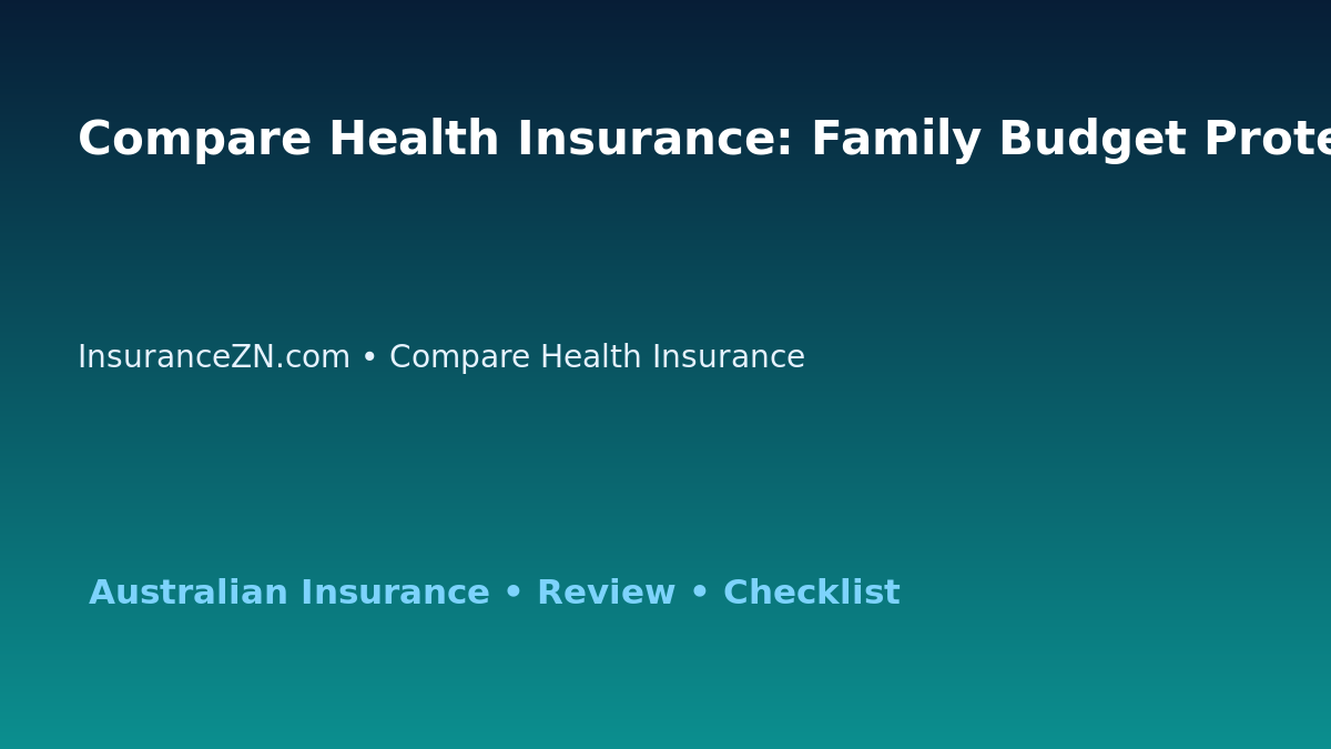 Compare Health Insurance: Family Budget Protection Review for Australian Readers 2026 featured image