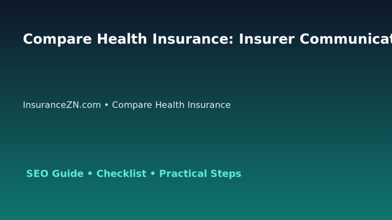 Compare Health Insurance: Insurer Communication Record Template for Australian Readers 2026 featured image
