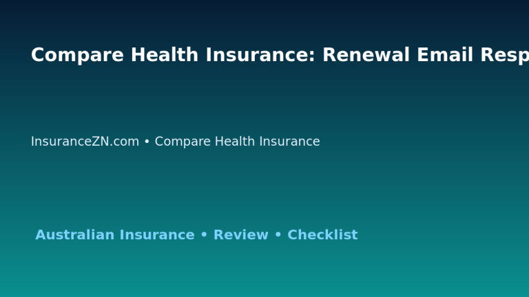 Compare Health Insurance: Renewal Email Response Checklist for Australian Readers 2026 featured image