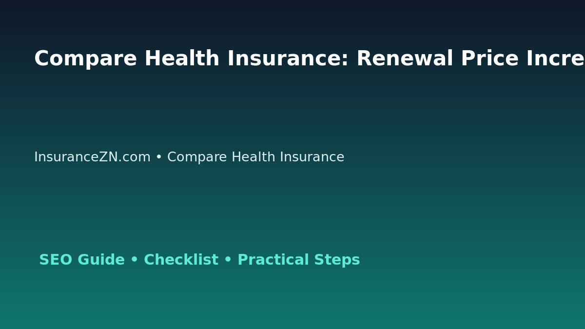 Compare Health Insurance: Renewal Price Increase Response Plan for Australian Readers 2026 featured image