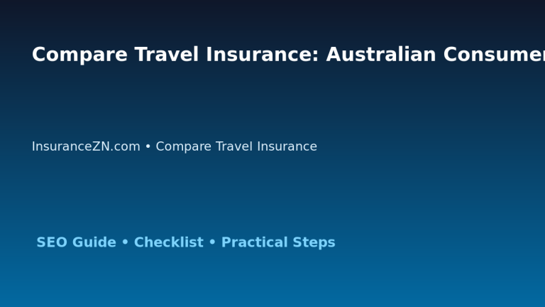 Compare Travel Insurance: Australian Consumer Action Checklist for Australian Readers 2026 featured image