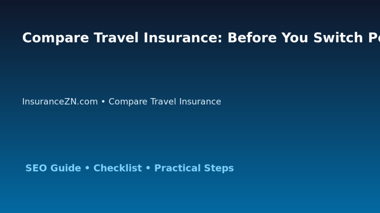 Compare Travel Insurance: Before You Switch Policy Checklist for Australian Readers 2026 featured image