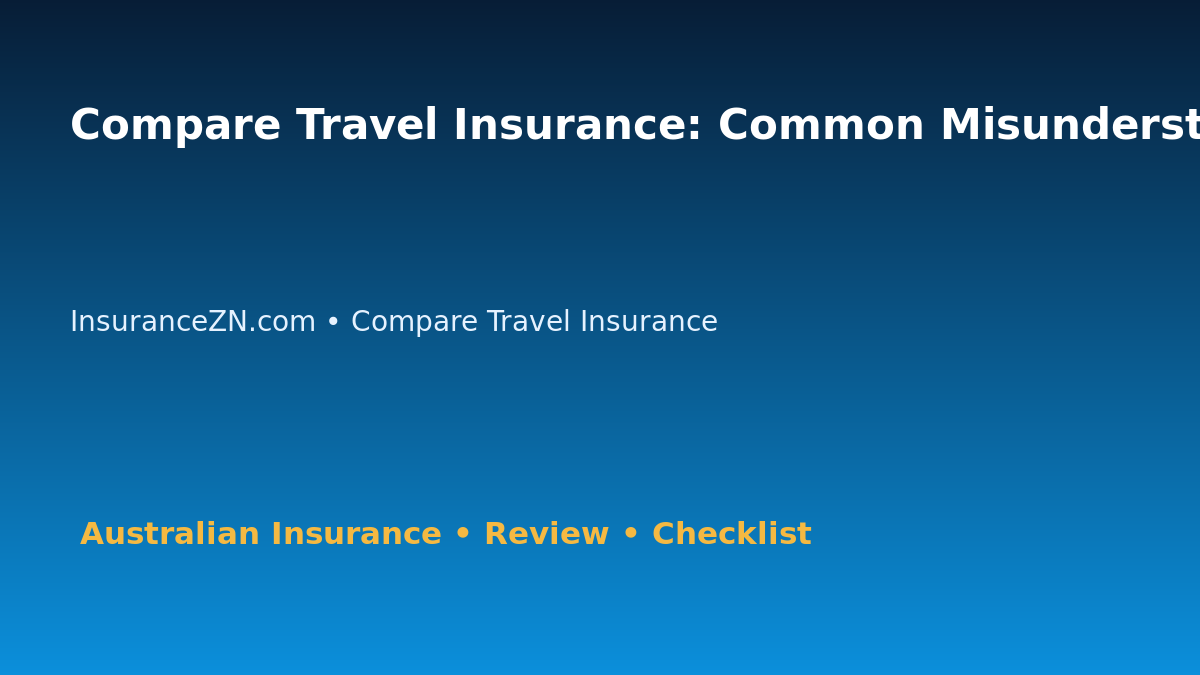 Compare Travel Insurance: Common Misunderstanding Guide for Australian Readers 2026 featured image