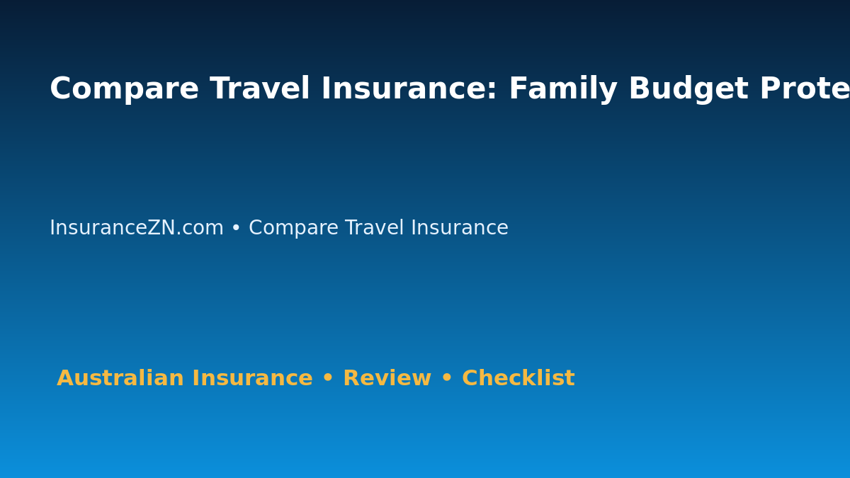 Compare Travel Insurance: Family Budget Protection Review for Australian Readers 2026 featured image