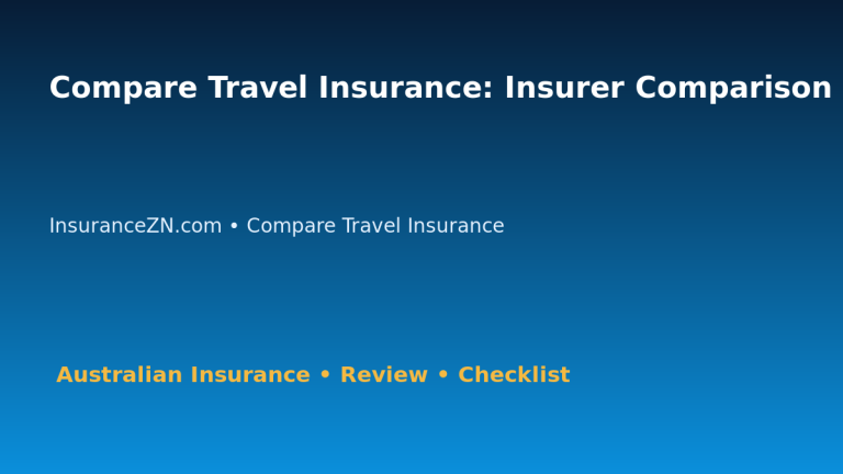 Compare Travel Insurance: Insurer Comparison Evidence Sheet for Australian Readers 2026 featured image