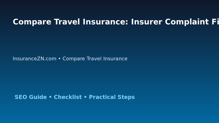 Compare Travel Insurance: Insurer Complaint File Checklist for Australian Readers 2026 featured image