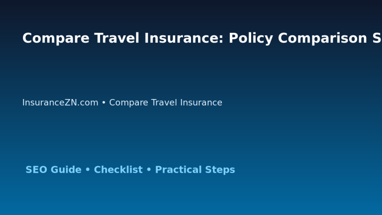 Compare Travel Insurance: Policy Comparison Scorecard for Australian Readers 2026 featured image